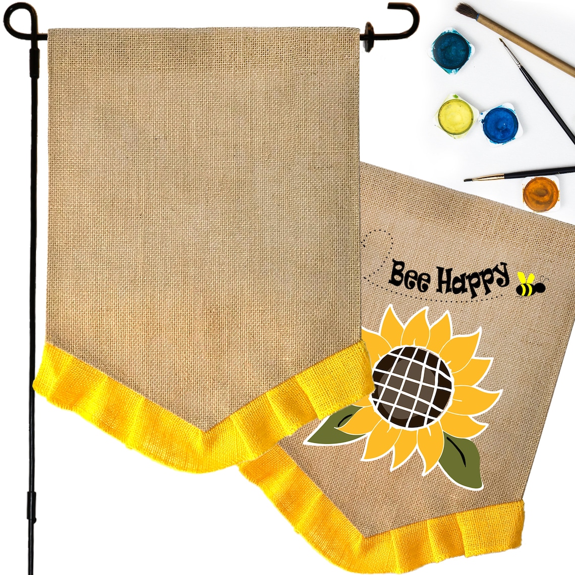 2 Pcs 12x18 Blank Garden Flags for DIY Plain Burlap Etsy