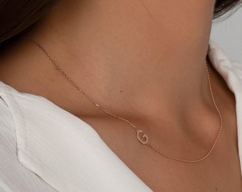J Necklace - Etsy