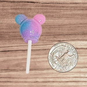 Rainbow Faux Mouse Head Inspired Lollipop Kawaii Suckers for DIY, Imaginary Play, Photo Props, Tiered Trays, Parties, Marshmallow Mug Decor image 7