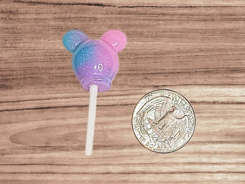 Rainbow Faux Mouse Head Inspired Lollipop Kawaii Suckers for DIY, Imaginary Play, Photo Props, Tiered Trays, Parties, Marshmallow Mug Decor image 7