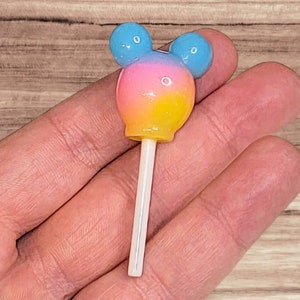 Rainbow Faux Mouse Head Inspired Lollipop Kawaii Suckers for DIY, Imaginary Play, Photo Props, Tiered Trays, Parties, Marshmallow Mug Decor image 8