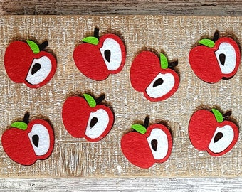 Thick Apple Kawaii Patches Appliqués for DIY Crafts, Hair Bows, Scrapbooking, Card Making, Sewing Supplies & Handmade Decor