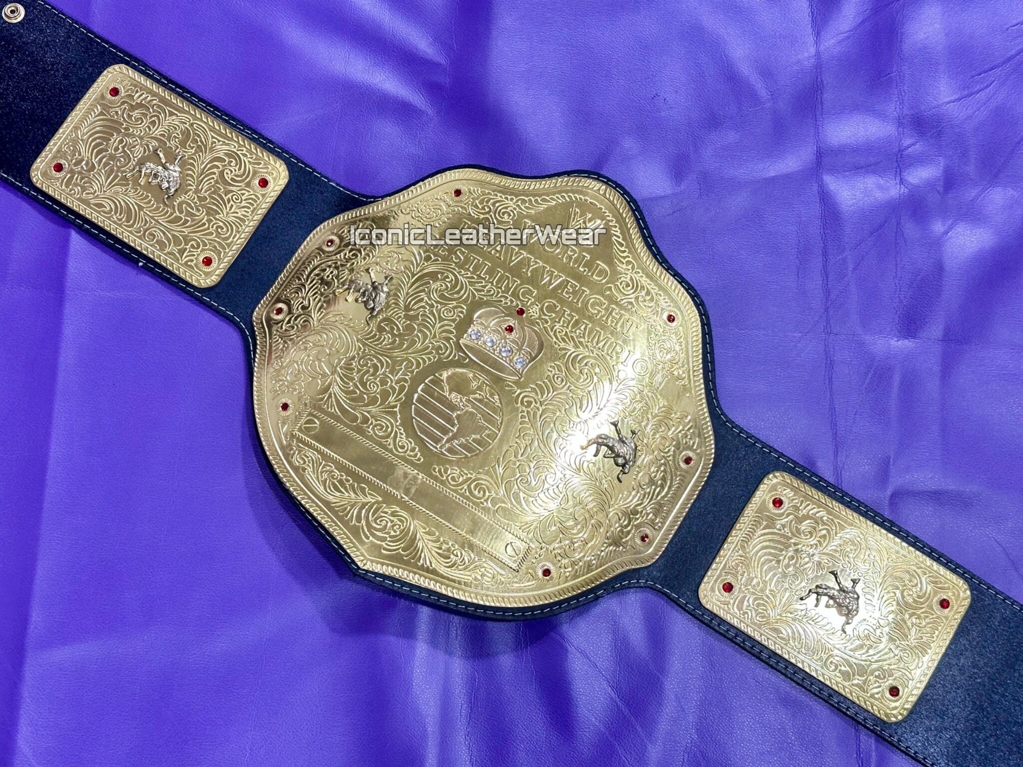 RIC FLAIR SIGNED WCW World Heavyweight Championship Replica Title Belt JSA  COA