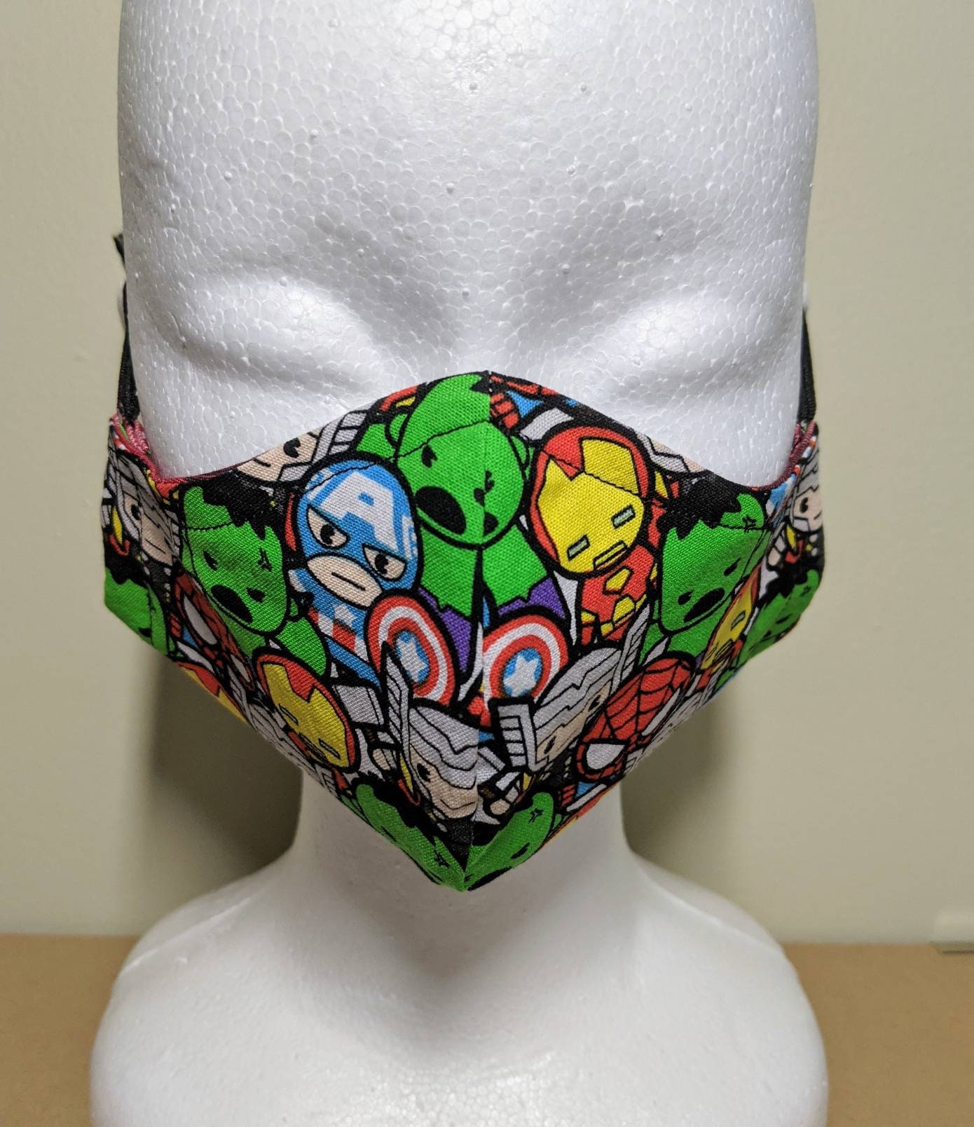 Marvelous Marvel Superheroes Face Mask Etsy