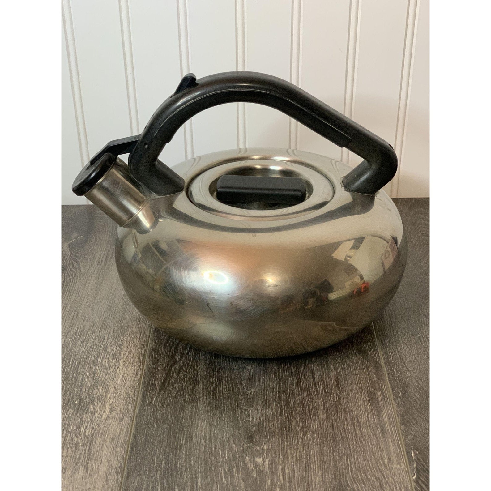 Vintage Whistling Tea Kettle by Studio Nova Chrome Art Deco Etsy