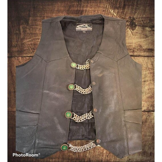 event leather vest