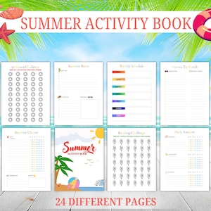 Summer Camp at Home, Summer Activities for Kids, Summer Printable Planner, Summer Camp Curriculum Planner, Ideas for Summer, Activity Bundle