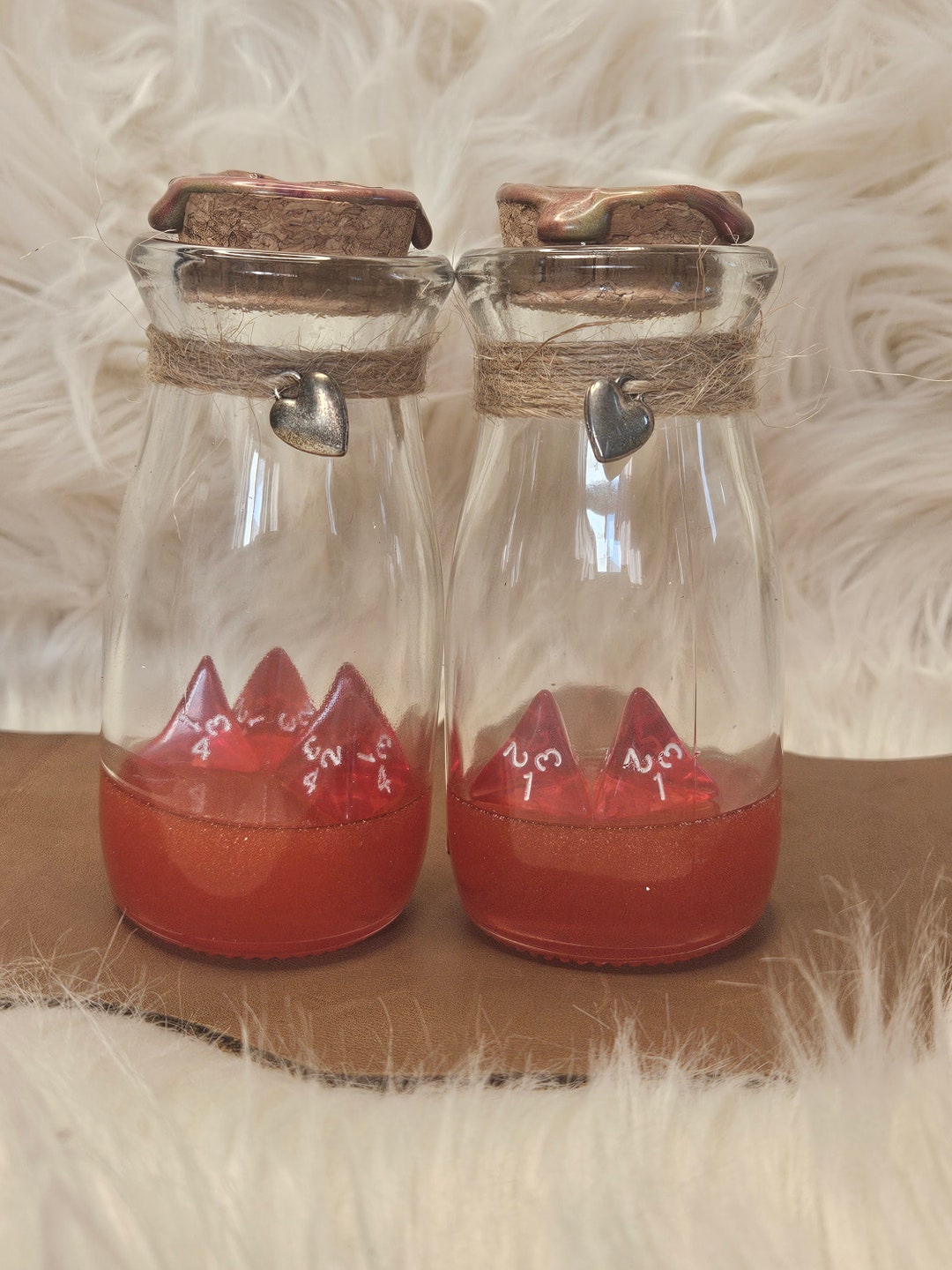 Potion of Greater Healing, D&D, DND, Cute, Handmade, Red, Gold, Shimmer Etsy