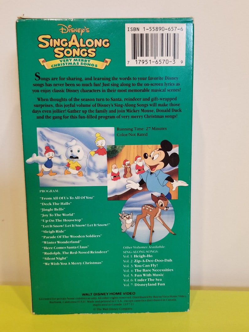 Disney Sing Along Songs Very Merry Christmas 
