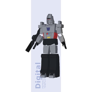 Megatron G1 Inspired Armor Cosplay Pepakura Template - EVA Foam Armor Pattern