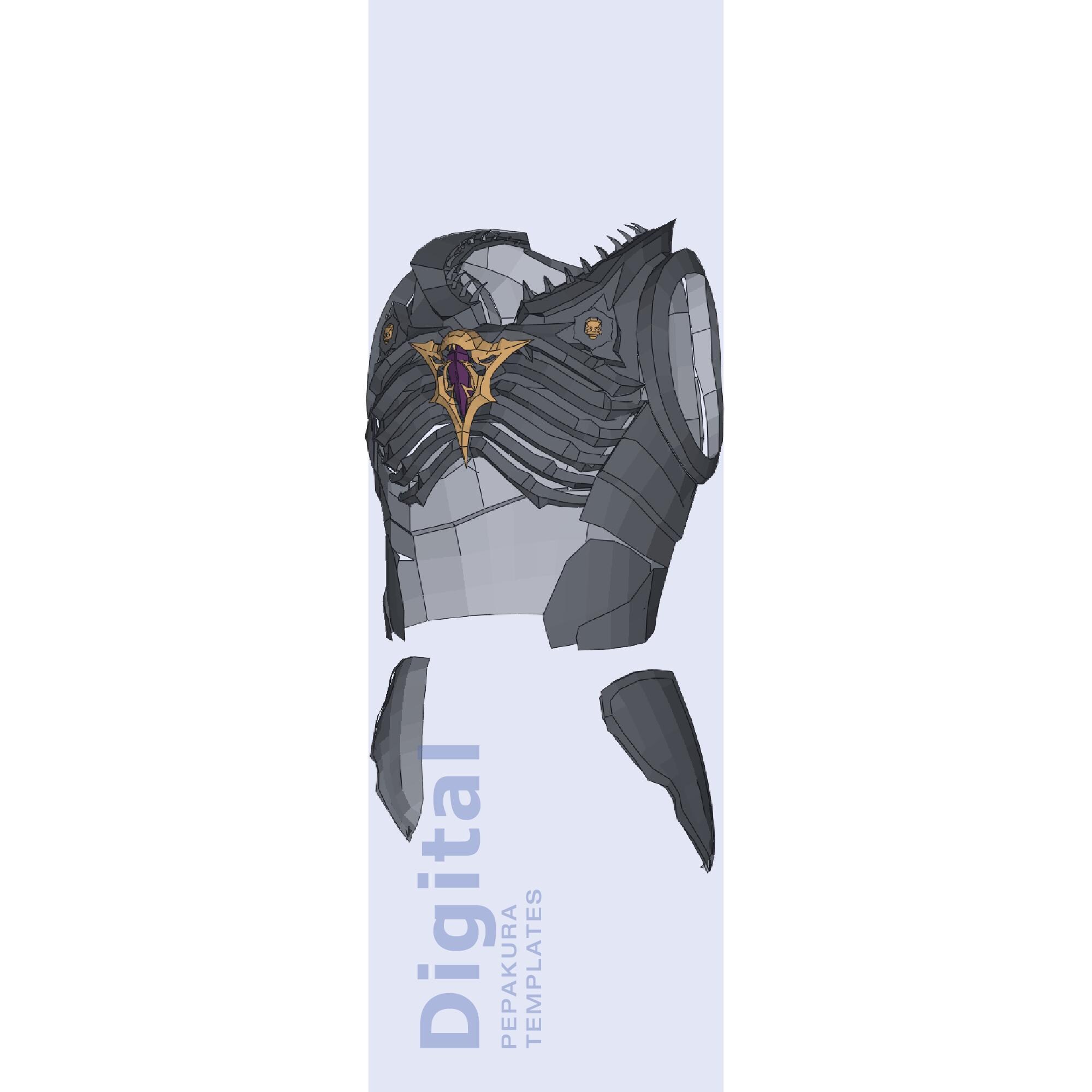 Ketheric Armor Inspired Armor Cosplay Pepakura Template - EVA Foam ...