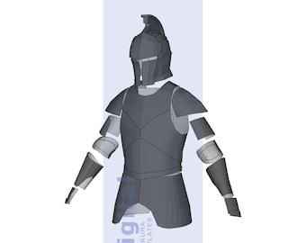 Faraam Knight Inspired Cosplay Pepakura Template - EVA Foam Armor Pattern