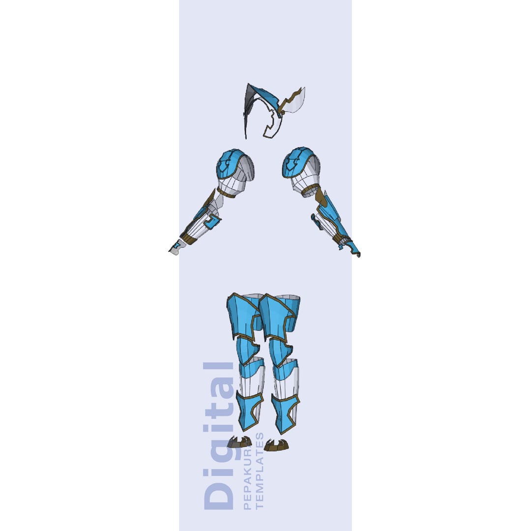 Granhildr Inspired Cosplay Pepakura Template - EVA Foam Armor Pattern ...