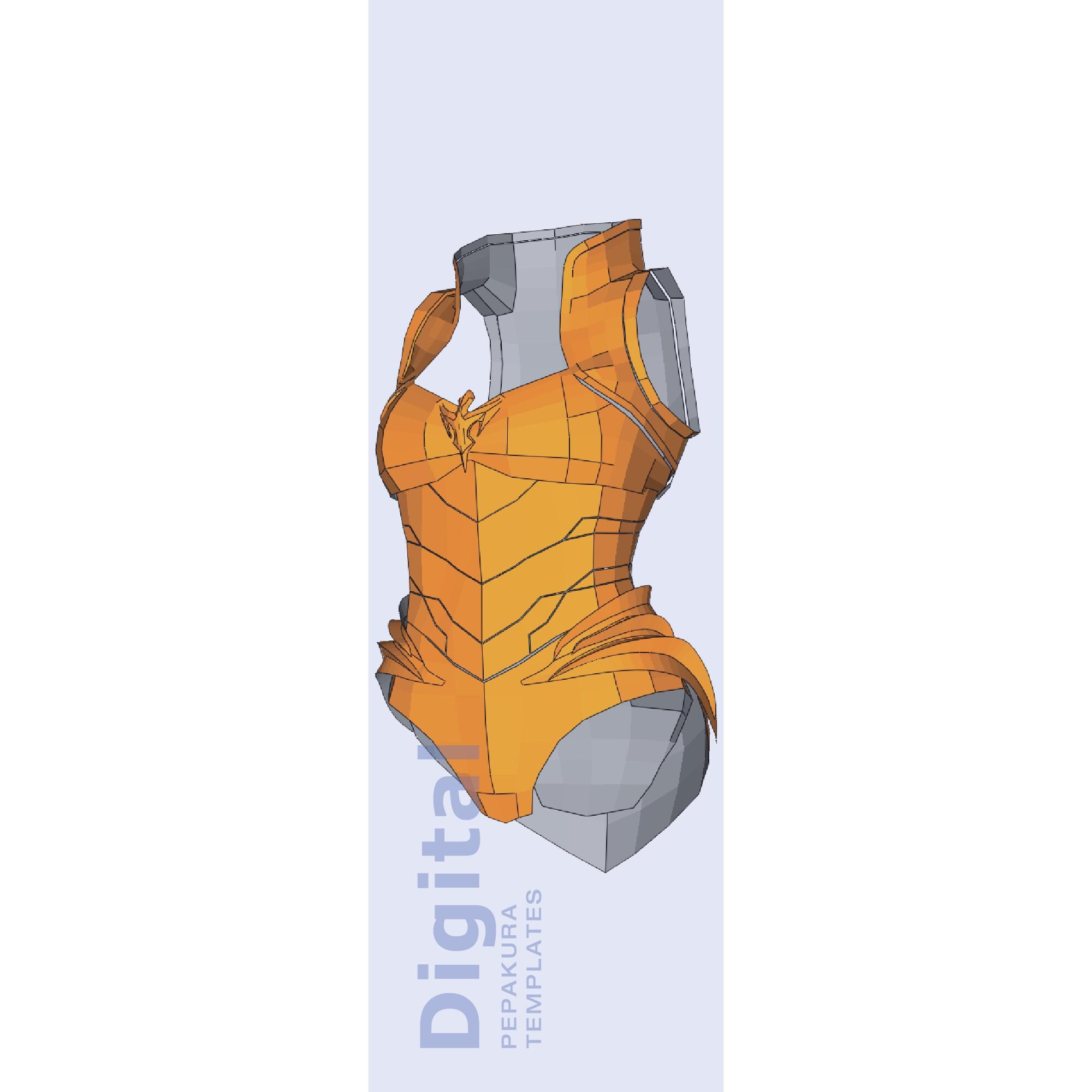 Morgana Le Fay Inspired Cosplay Pepakura Template - EVA Foam Armor ...