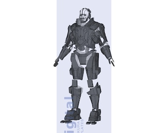 Adam Smasher Inspired Cosplay Pepakura Template - EVA Foam Armor Pattern
