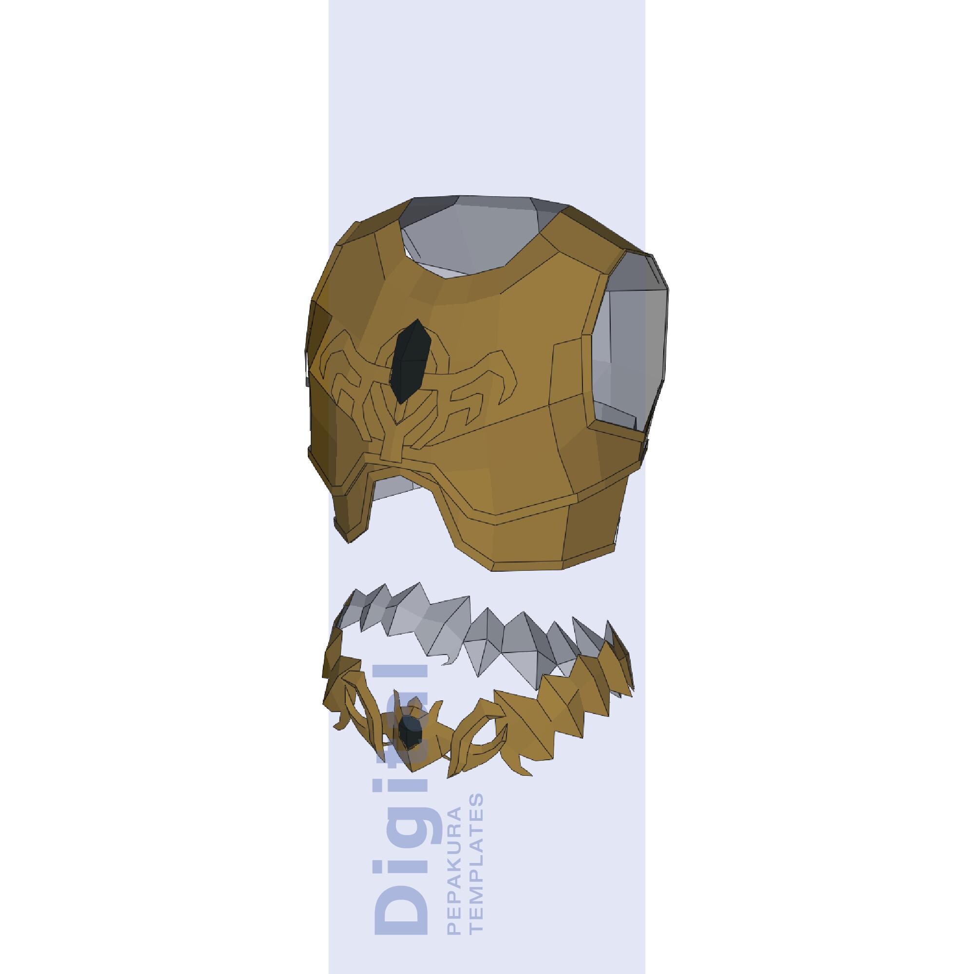 Magic Armor Inspired Cosplay Pepakura Template - EVA Foam Armor Pattern ...