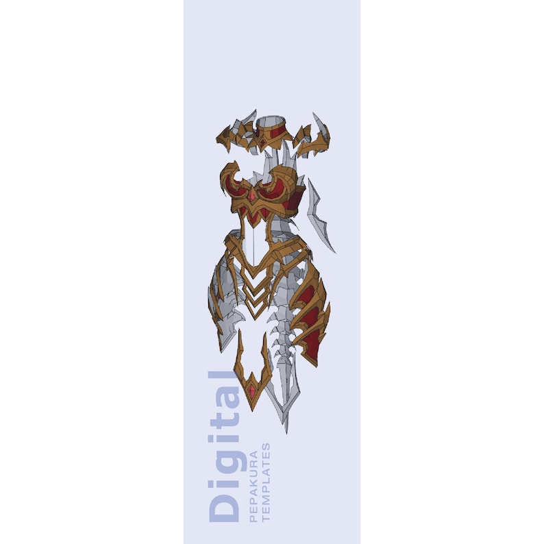 Alexstrasza Inspired Armor Cosplay Pepakura Template - EVA Foam Armor ...