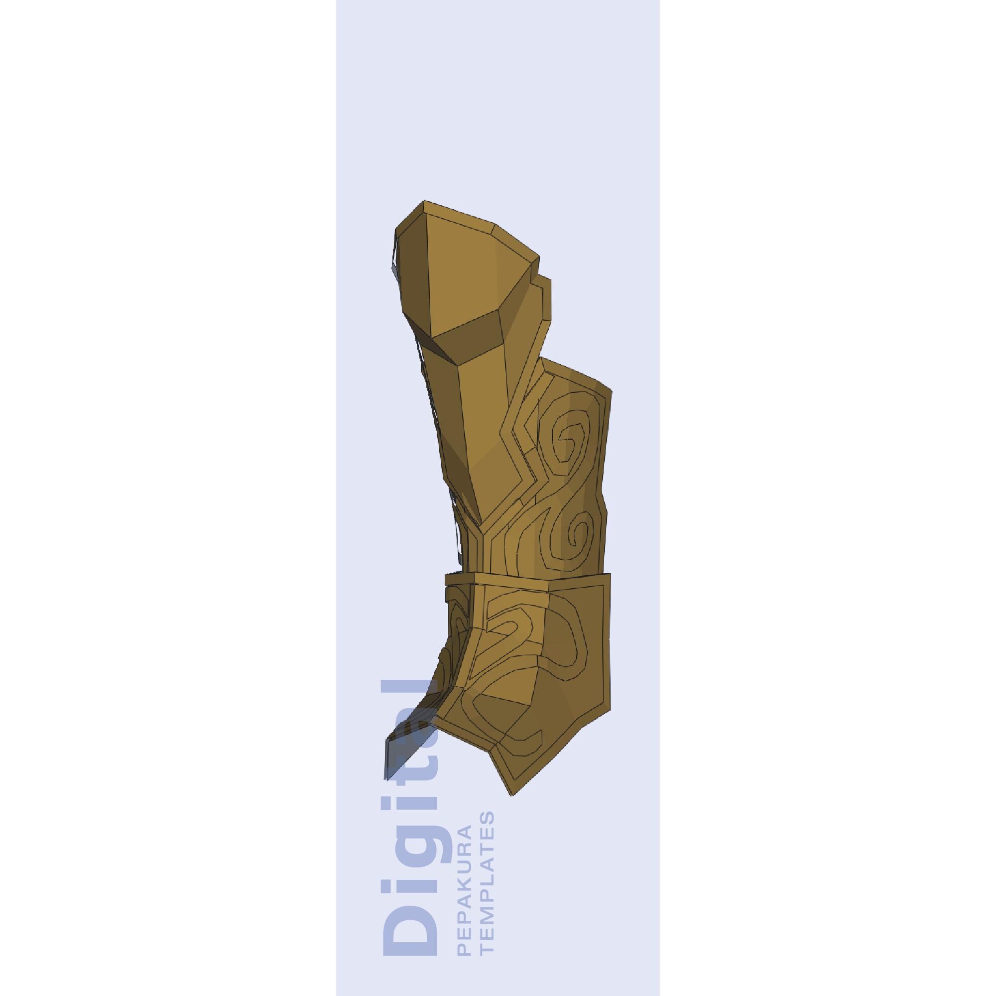 Magic Armor Inspired Cosplay Pepakura Template - EVA Foam Armor Pattern ...