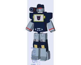 Modello Pepakura per armatura cosplay ispirata a Soundwave G1 - Modello per armatura in schiuma EVA