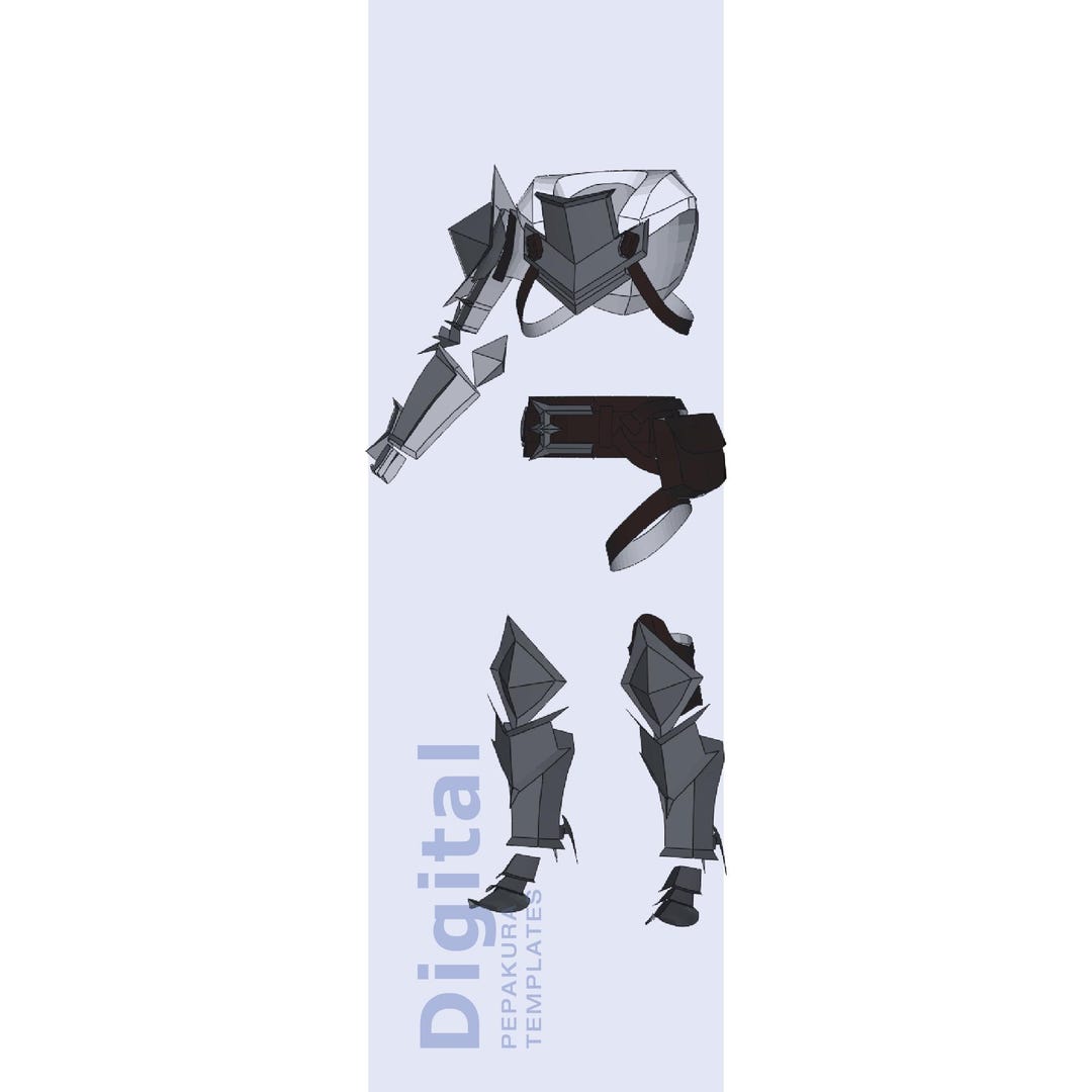Hawke Mage Inspired Cosplay Pepakura Template - EVA Foam Armor Pattern ...