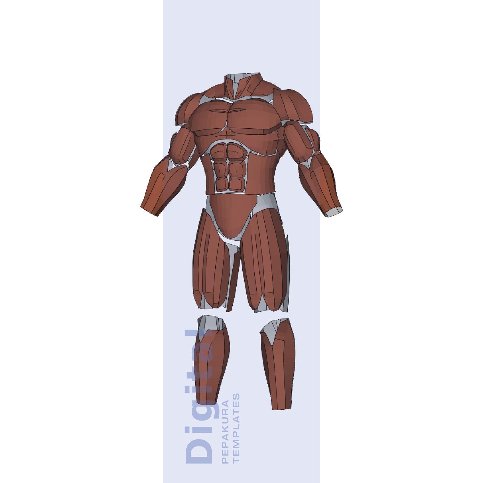 Muscle Suit Cosplay Pepakura Template - EVA Foam Armor Pattern - Etsy