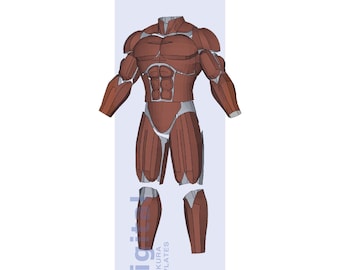 Muscle Suit Cosplay Pepakura Template - EVA Foam Armor Pattern