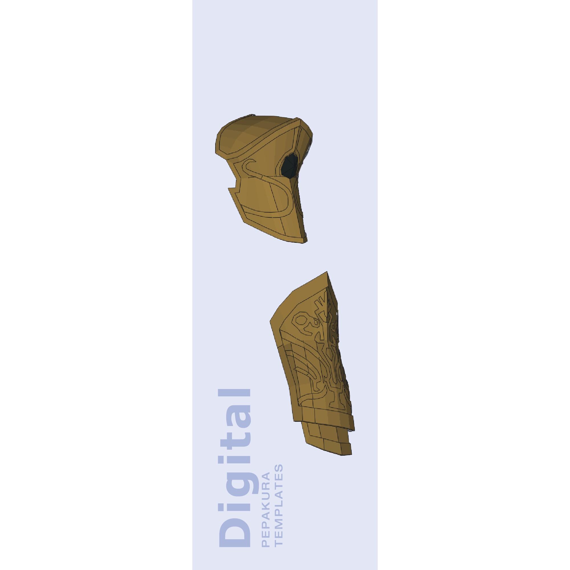 Magic Armor Inspired Cosplay Pepakura Template - EVA Foam Armor Pattern ...