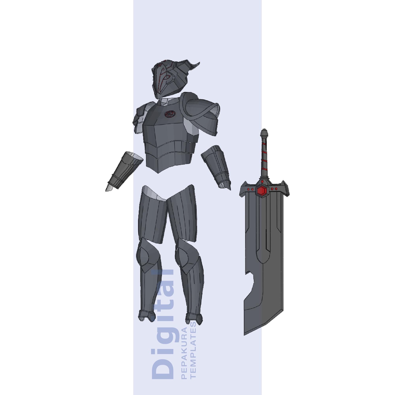 Eclipse Armor Inspired Cosplay Pepakura Template - EVA Foam Armor ...