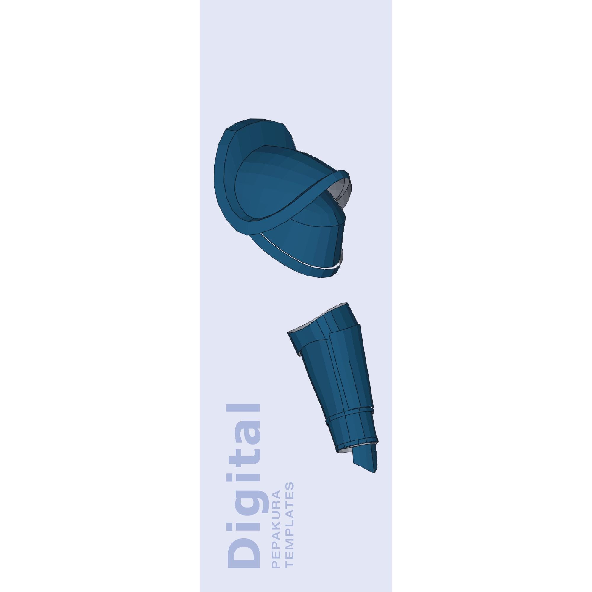 Daylight Armor Inspired Cosplay Pepakura Template - EVA Foam Armor ...