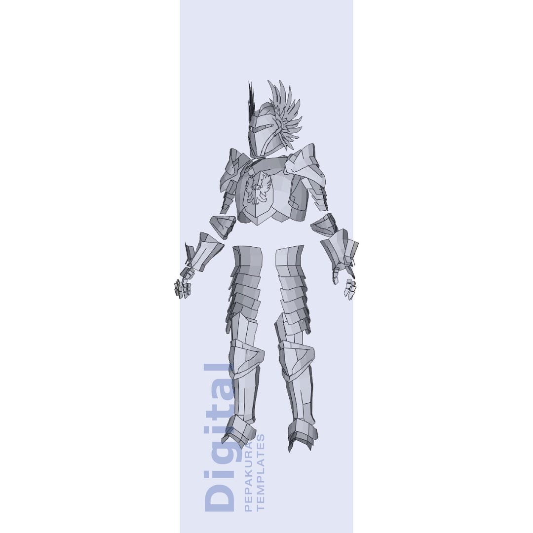 Gray Warden Plate Inspired Cosplay Pepakura Template - EVA Foam Armor ...