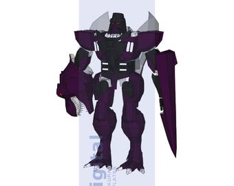 Beast Wars Megatron Inspired Cosplay Pepakura Template - EVA Foam Armor Pattern