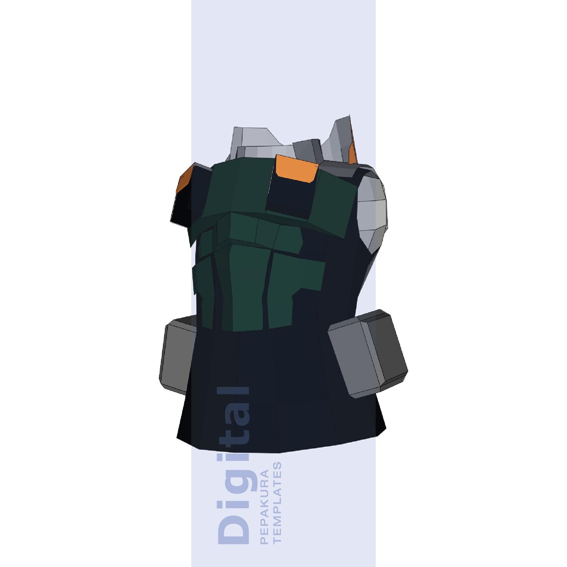 Seed Sr Inspired Cosplay Pepakura Template - EVA Foam Armor Pattern ...