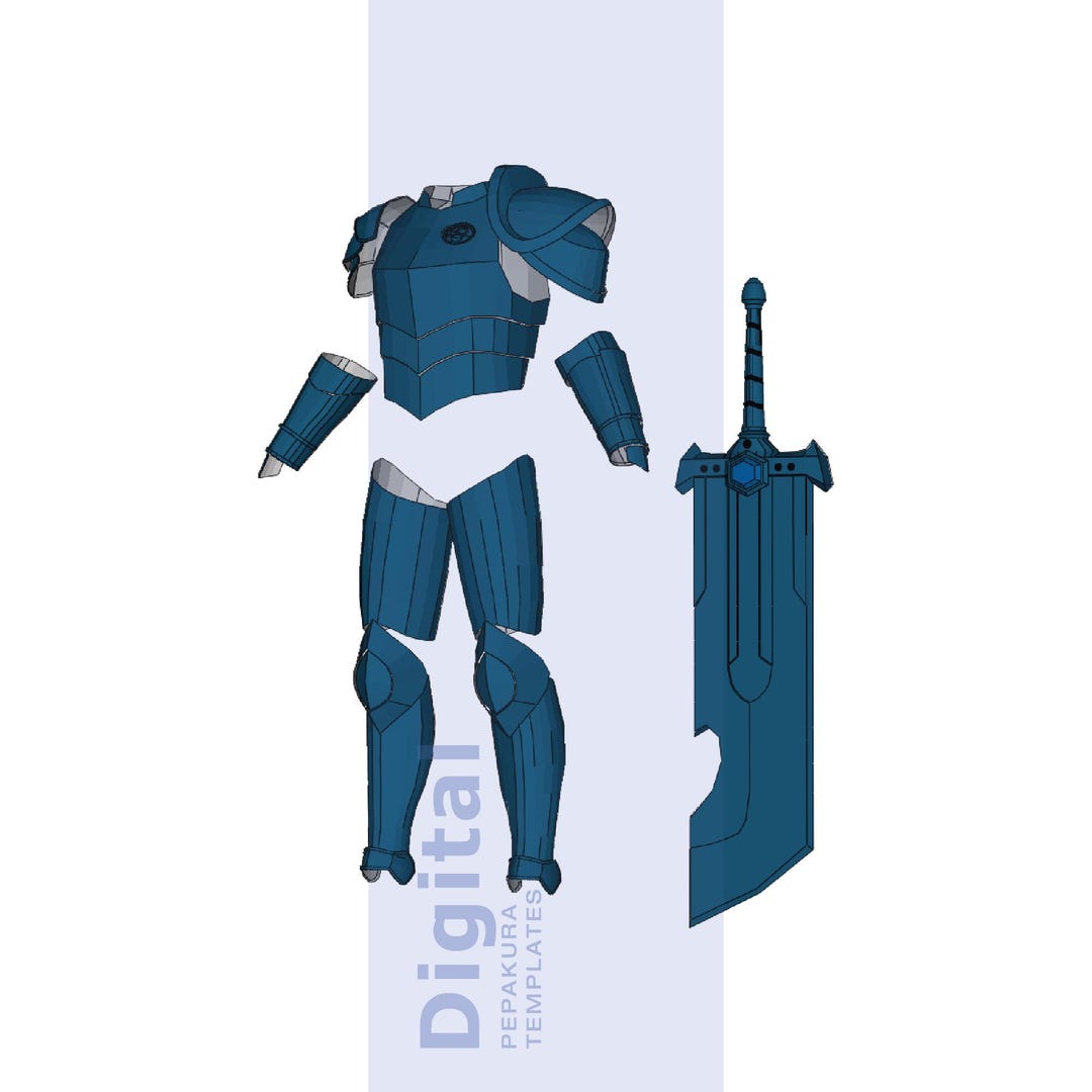 Daylight Armor Inspired Cosplay Pepakura Template - EVA Foam Armor ...