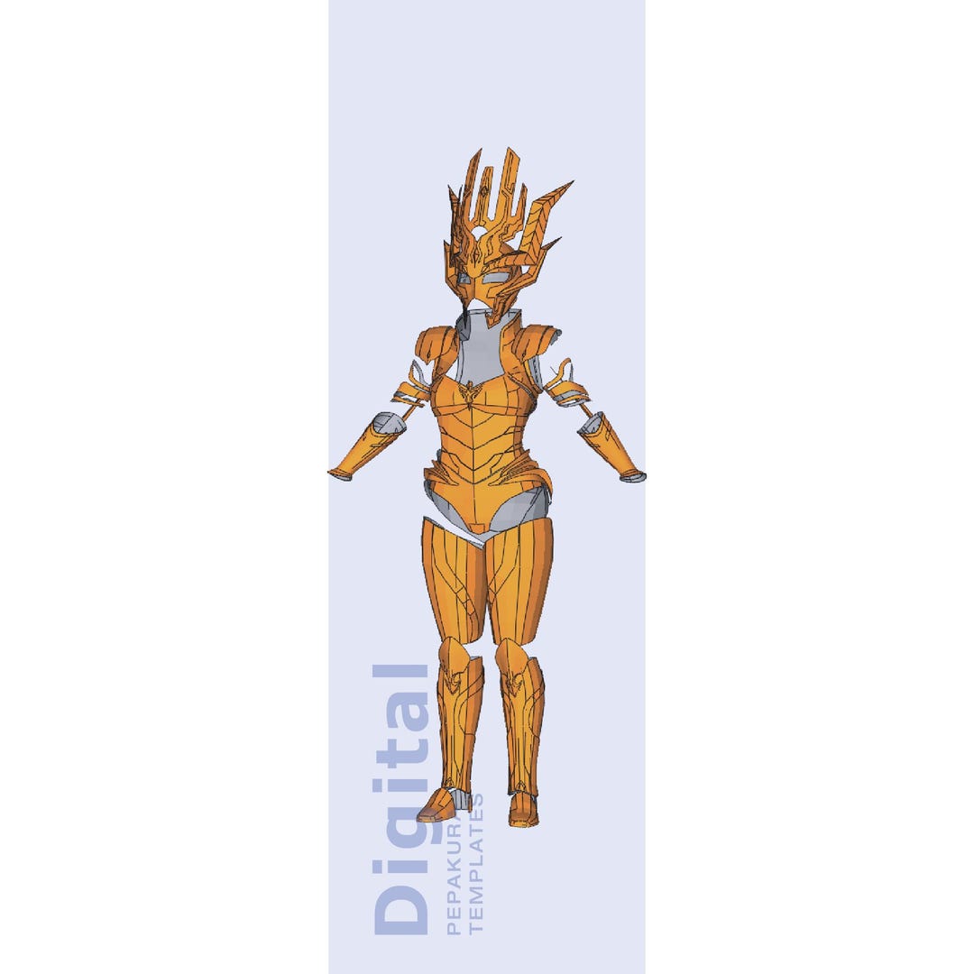 Morgana Le Fay Inspired Cosplay Pepakura Template - EVA Foam Armor ...