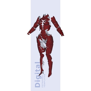 Orin Inspired Armor Cosplay Pepakura Template - EVA Foam Armor Pattern