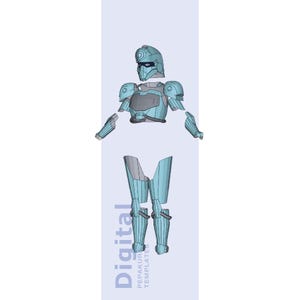 Tech Jacket Inspired Armor Cosplay Pepakura Template - EVA Foam Armor Pattern