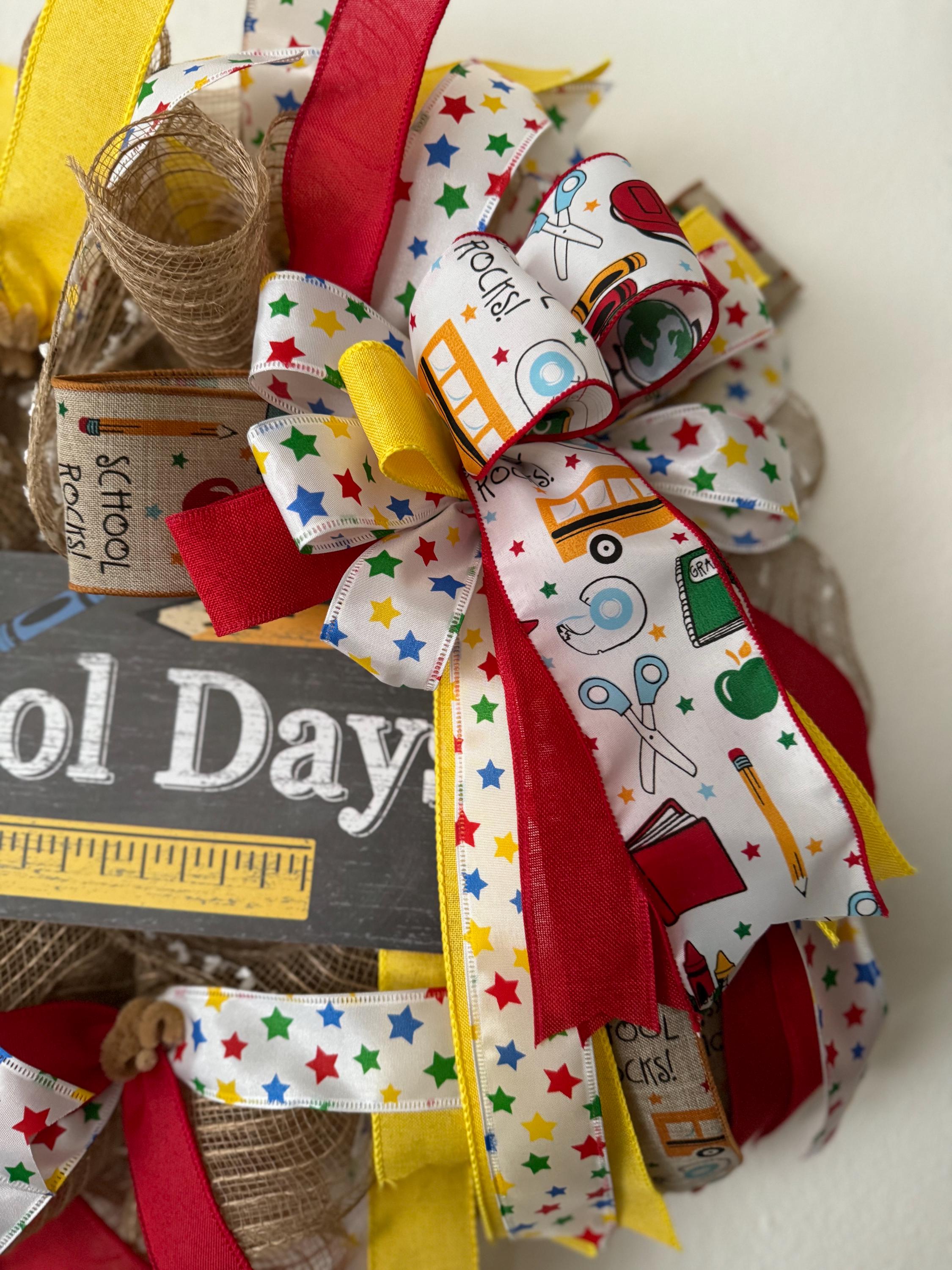 School Wreath: Teacher Appreciation Classroom Door Decor - Etsy