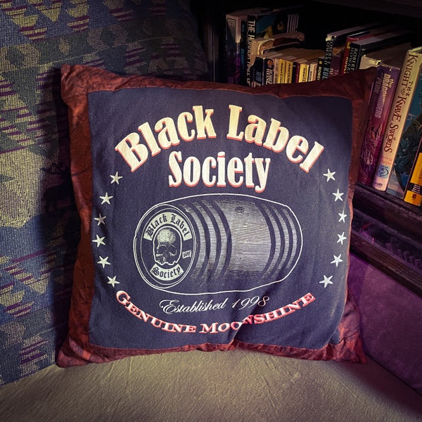 Black Label Society Genuine Moonshine Throw Pillow