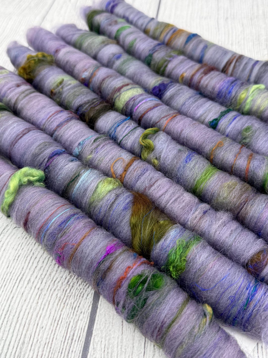 Junkyard Art Rolag Set for Spinning, Yarn - Etsy