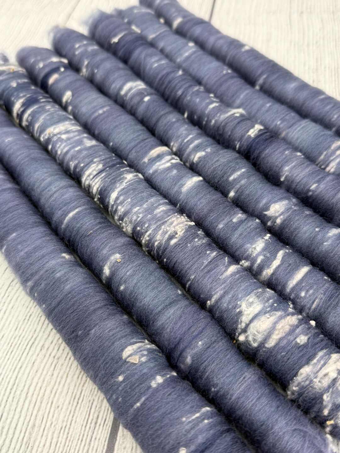 Rolag Set for Spinning, Yarn, Dusky Blue - Etsy
