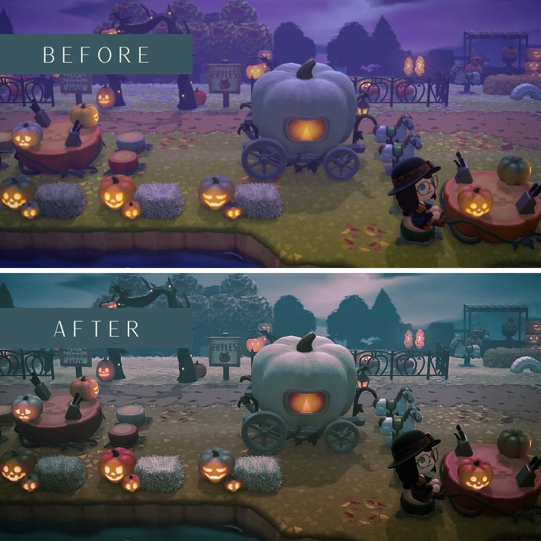 Haunted Preset night Animal Crossing ACNH Preset for Etsy