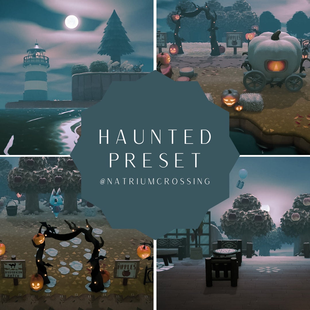 Haunted Preset night Animal Crossing ACNH Preset for Etsy
