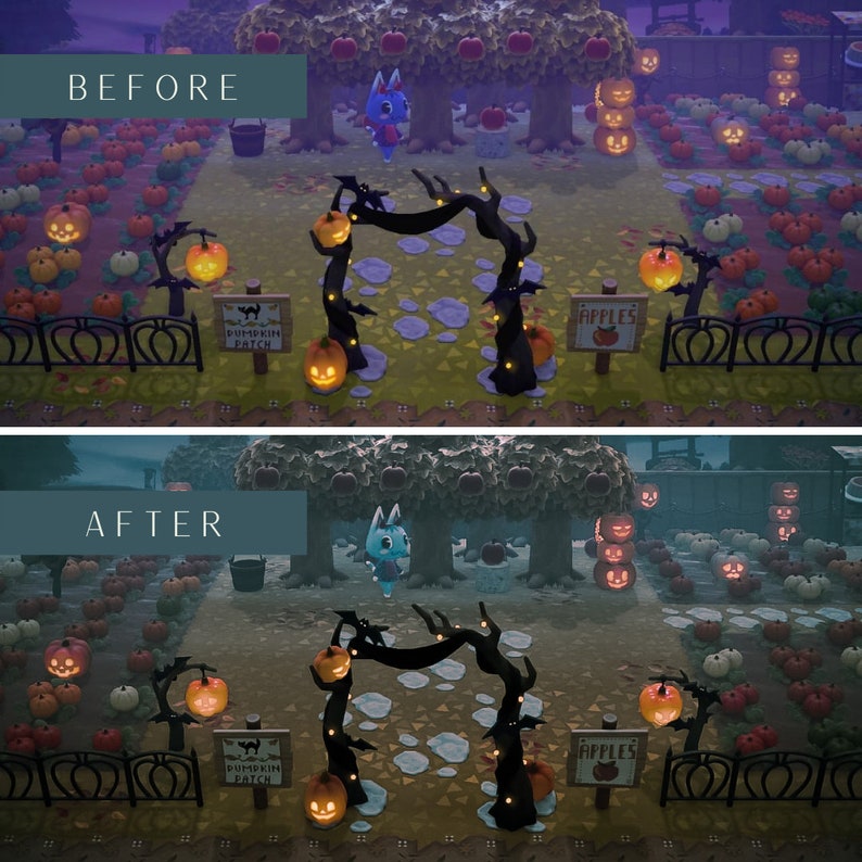 Haunted Preset night Animal Crossing ACNH Preset for Etsy
