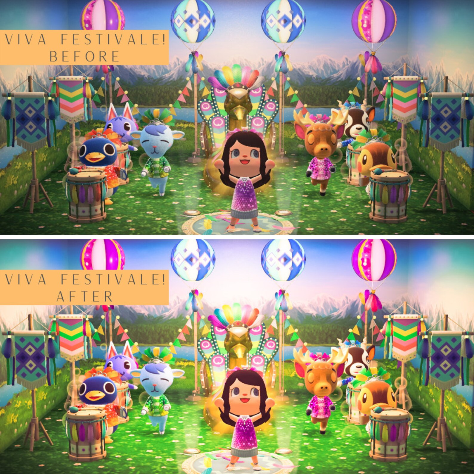 Viva Festivale Preset Animal Crossing ACNH Preset for Lightroom Mobile