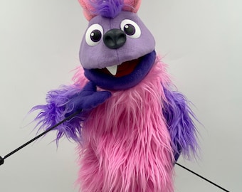 Swazzle Pup-Pet Hand Puppet Pink & Purple