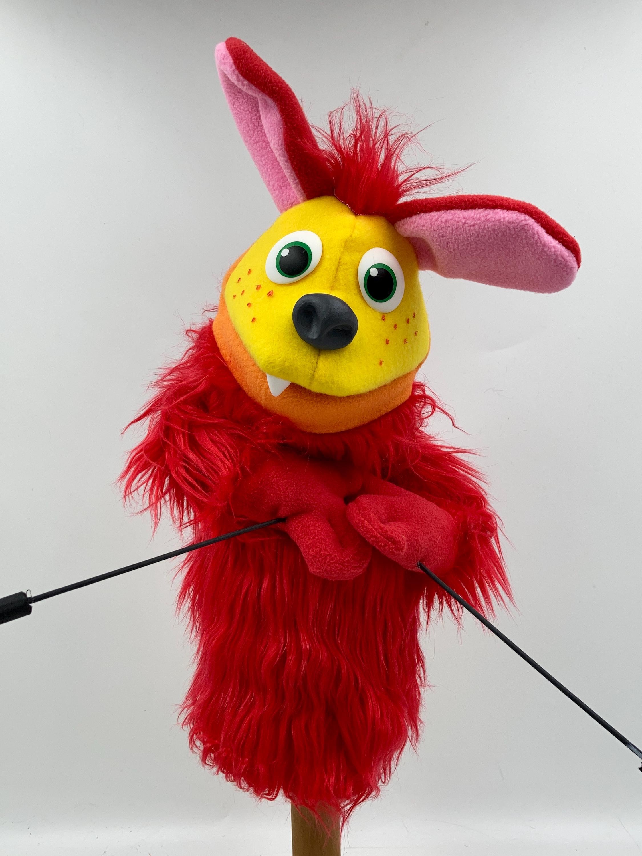 Swazzle Pup-pet Hand Puppet Red and Yellow - Etsy