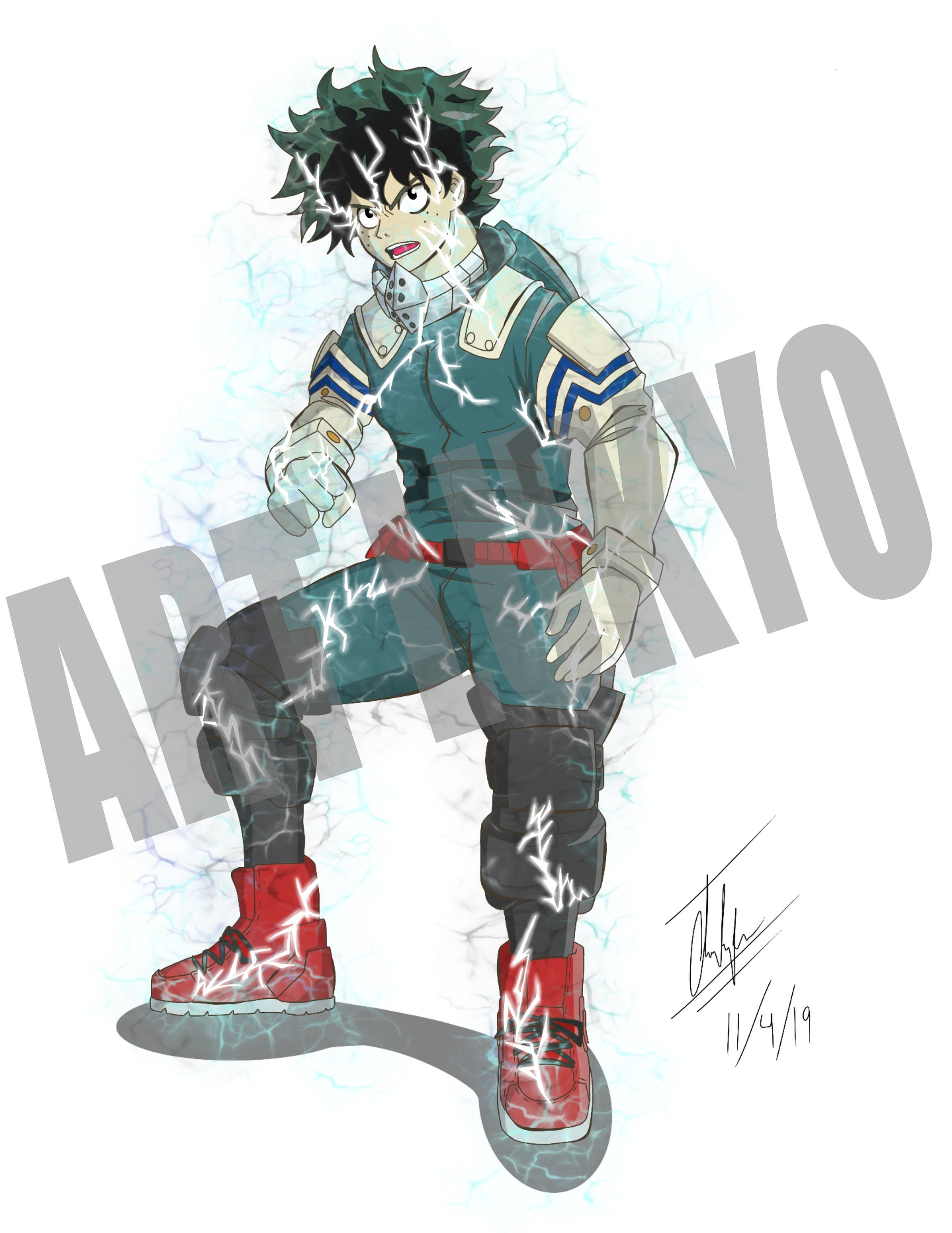 midoriya izuku (boku no hero academia) drawn by coi_mha