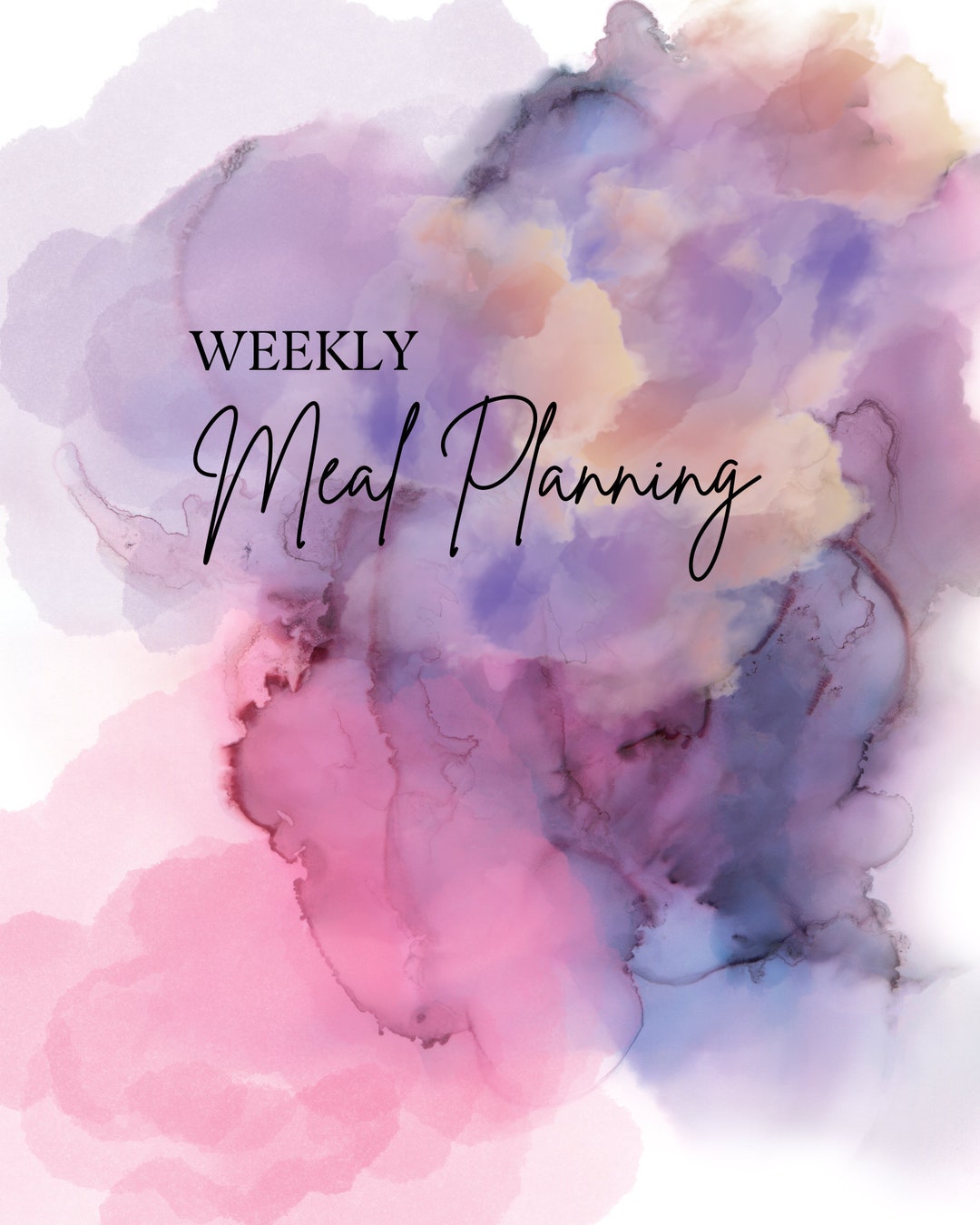 Printable Weekly Meal Planner - Etsy