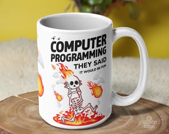 Funny Computer Programmer Mug, Software Developer Gift