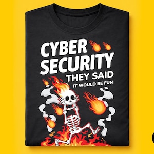 Grappig cyberbeveiligingsshirt, cadeau IT-analist